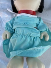 Vintage Snoopy Vinyl Doll w/ Snoopy M.D. Outfit 1966 UFS Ideal Determined 1970s