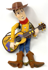 Disney Pixar Toy Story 2 Strummin’ Singin’ Woody Doll Guitar & Hat 1999 Works
