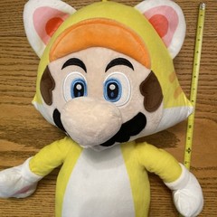 Super Mario 3D World Cat Suit Mario Giant Plush 24″ Licensed Nintendo
