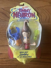 Mega Grip Jimmy Neutron Boy Genius Mattel Action Figure Figurine Toy Nickelodeon