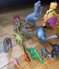 30+ Dinosaurs Plastic rubber Toy Action Figures Lot stegosaurus Imaginext T Rex