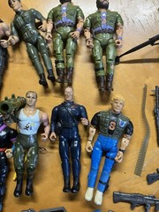 Vintage 1980s Coleco Rambo Force of Freedom 13 Figure Lot Vehicles Playset