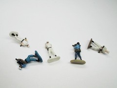 Micro Machines Military Troops Navy Sailor Infantry Soldiers Figures – Lot of 5