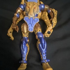 Hasbro Transformers Beast Wars Cheetor Transforming Action Figure, Blue/Gold