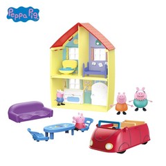 Peppa Pig Family Home Playset With 4 Figures and Car