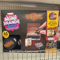ZURU Mini Brands Really Works Vinyl Mystery Capsule Plays Real Music Brand New