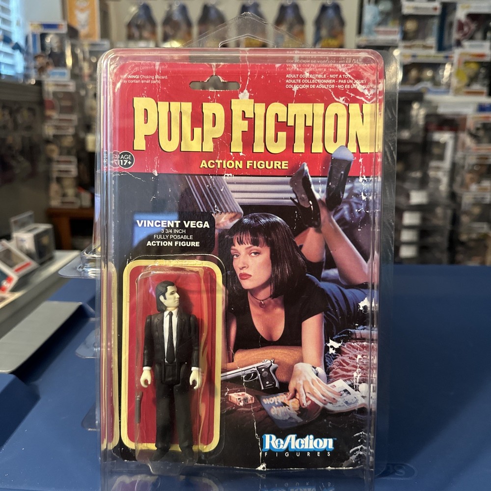 Funko ReAction Pulp Fiction Action Figures Set of 4 Vincent Jules Jimmie New