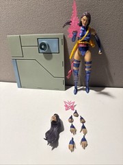 MARVEL DIAMOND SELECT 7″ PSYLOCKE X-MEN ACTION FIGURE DANGER ROOM ACCESSORIES