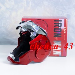 US Stock!! Autoking Iron Man Helmet MK5 1/1 Voice-controlled Mask Transform Gift