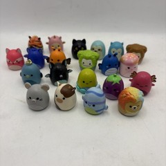 Squishmallows Squish-A-Longs Mini Figures Lot 20pc Animals Fruit Toys Jazwares