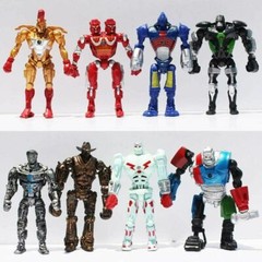 8pcs Real Steel Atom Ambush Midas Noisy Boy Zeus Xmas Figure Christmas SET 2024