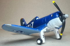 Disney Planes Skipper Navy Fighter Plane Jolly Wrenches Deluxe Diecast 1:55 FC