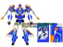 Metal Cardbot S CIELO Action Figure Jet Fighter Transformer Robot Plane Boy Toy