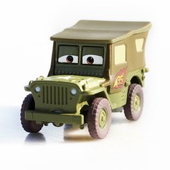 Disney Pixar Cars Radiator Springs Surplus Hut – Sarge 1:55 Die-cast Metal Cars