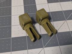 (Set of 2) 1988 Hasbro GI Joe Rolling Thunder Wheel Frame Repair Part