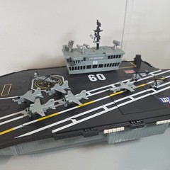 Vintage 2001 Hasbro GI Joe USS Saratoga Aircraft Carrier w/ 8 Planes NOT WORKING