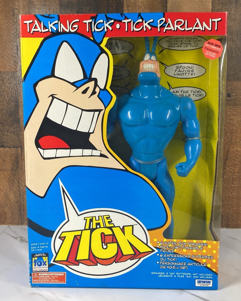 NEW 1994 THE TALKING TICK Action Figure FOX KIDS NETWORK IRWIN Toys Sealed Vtg