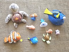 Lot Of 10 Disney Finding Nemo Dora Toy Figures 1.25″ To 5.5″ Pearl, Squirt,…