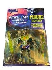 VINTAGE CHAP MEI STELLAR FORCE LIGHT UP ACTION FIGURE PLAYSET New Old Stock