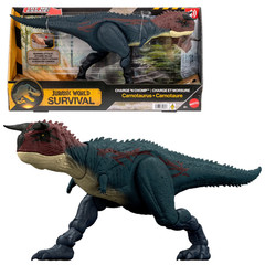 Jurassic World Charge N Chomp Carnotaurus Running Roaring Dinosaur Action Figure