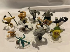 2008 Dreamworks Kung Fu Panda Collectible 2” Mini Figures Lot of 10