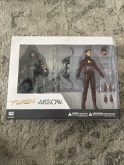 THE FLASH & ARROW ACTION FIGURE 2 PACK NEW DC COLLECTIBLES TV SHOW GREEN *Qty*