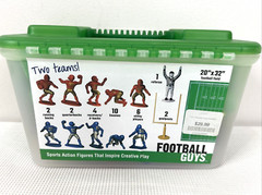 Football Guys Blue Silver vs Red Gold 2002 Kaskey Kids Master Pieces Kids VGUC
