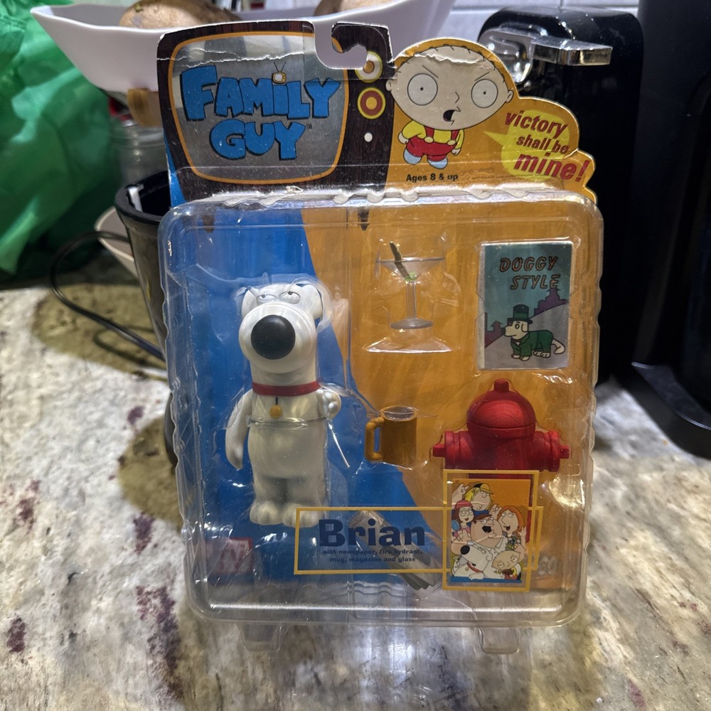 Family Guy Brian Griffin Action Figure 2004 Mezco BRAND NEW NIB Series 1