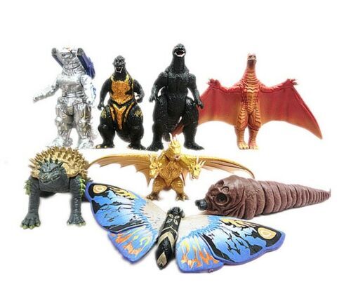Godzilla x Kong Ghidorah Mechagodzilla Mothra Rodan Skar King Shimo Figures Set