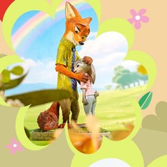 enesco SHOWCASE Zootopia Nick comforting Judy figurine NEW IN STOCK