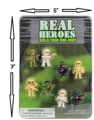 Hey Homies check out The Real Heroes 8 – 1.25″ figures in vending display Army