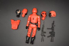 GI Joe Black Major Cobra Crimson Guard RED and GOLD Army Builder