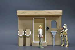 Tatooine Building street Diorama For 3.75 in (1:18) Figure (Painted) STAR WARS