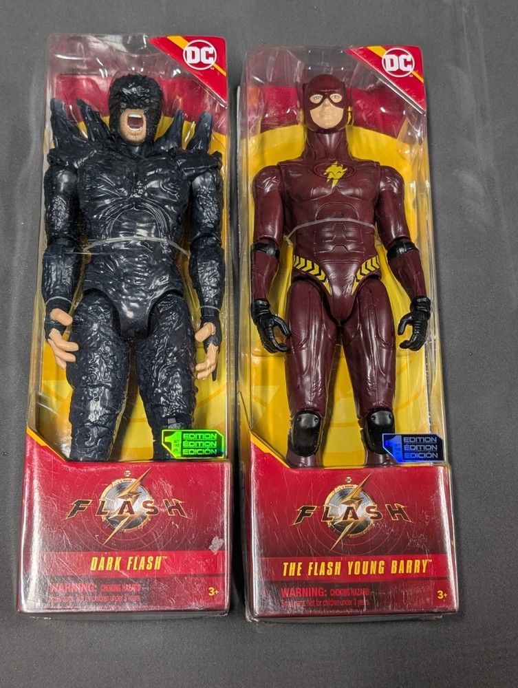 DC Comic Dark Flash & The Flash Young Barry 12″ Action Figure 2022 1st Edition
