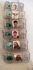 Lot Of 40 Star Wars Hard Plastic Dog Tag Neck Chain By Hasbro 1999 Collectable