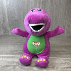 BARNEY SINGING I LOVE YOU 9″ 2011 Dinosour Plush Stuffed Animal Works