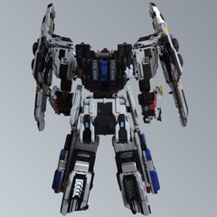 Samg Metal Cardbot Heavy Iron W Transform Robot Toy