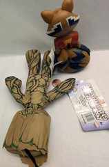 Marvel.Guardians of the Galaxy.Baby GROOT Plush(TAG)+ROCKET pvc figure.2x lot