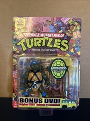 2008 TMNT Leonardo Action Figure Teenage Mutant Ninja Turtles With DVD