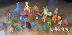 30+ Dinosaurs Plastic rubber Toy Action Figures Lot stegosaurus Imaginext T Rex