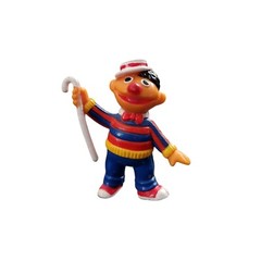 Vintage Sesame Street Ernie Tap Dancing pvc Figure 2.5 inch