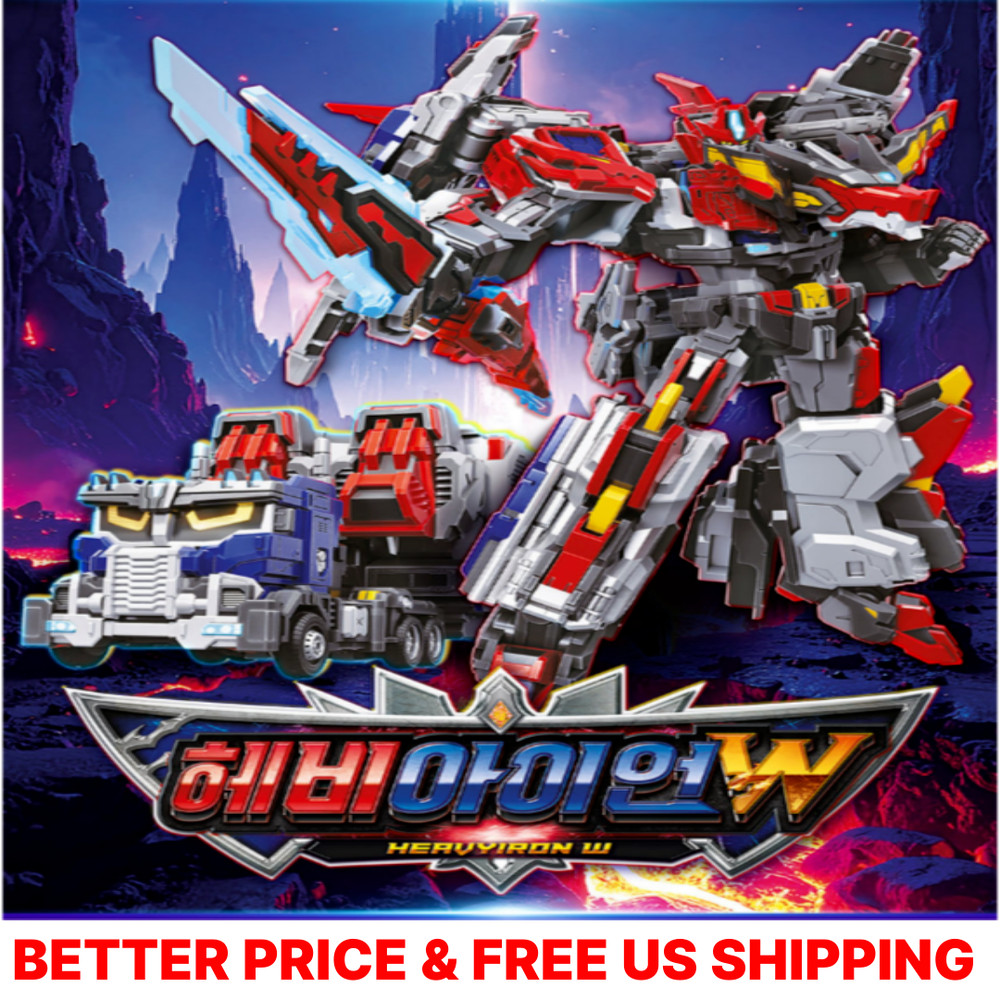 Metal Cardbot W HEAVY IRON W Transforming Robot Trailer Cargo Truck Car Toy 2025