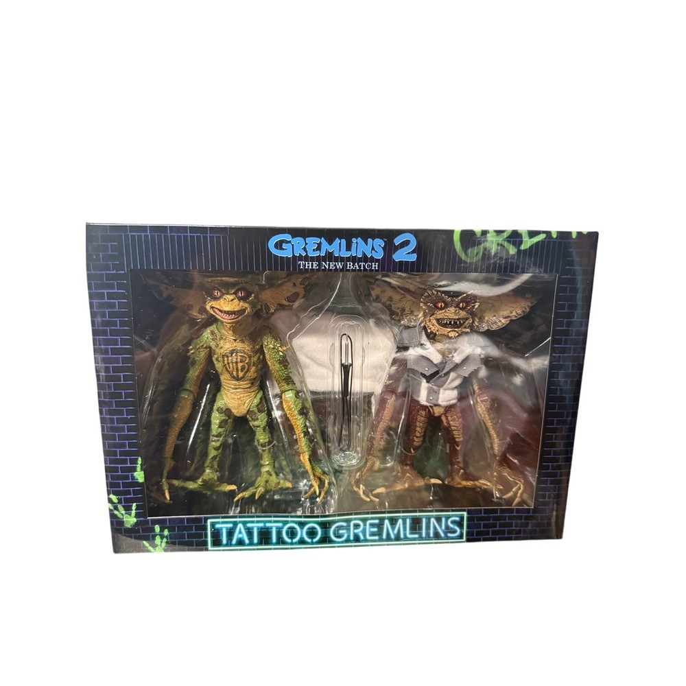 NECA Gremlins 2 The New Batch Tattoo Gremlins W/ Accessories NEW