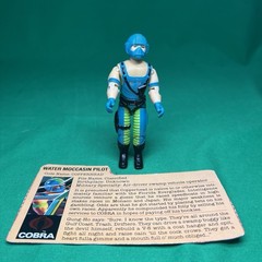G.I. JOE 1984 COPPERHEAD Rare BLUE GLOVES Variant w/ Filecard Figure ARAH