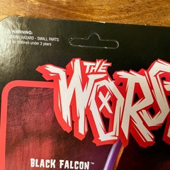 Super7 The Worst Black Falcon Original Brown & Red Color ReAction Figure Wave 1