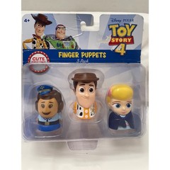 Disney Toy Story 4 Finger Puppets 3 Pack Woody Bo Peep Giggle McDimples Thinkway