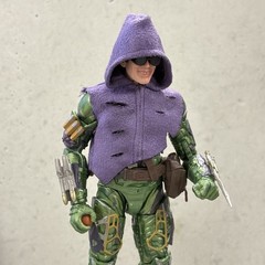 PB-HD-GOB: 1/12 Wired Purple Hoodie for Marvel Legends No Way Home Green Goblin