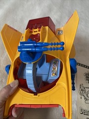 Vintage Kenner Super Powers DELTA PROBE ONE Vehicle DC Comics 1985 Robin Manual