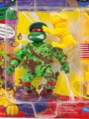 TMNT NINJA TURTES RAPH THE GREEN TEEN BERET MUTANT MILITARY 1991 PLAYMATES