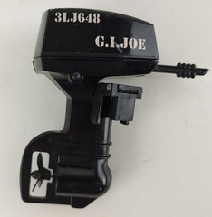 1995 Hasbro GI JOE NAVY SEAL Hard Plastic Raft Boat Motor Used